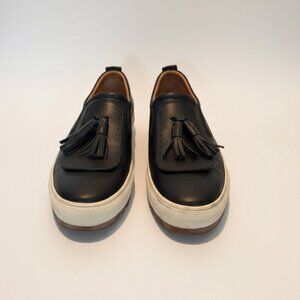 Salvatore Ferragamo Lucca Tasselled Leather Sneakers
